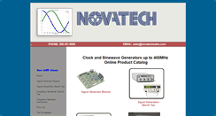 Desktop Screenshot of novatechsales.com