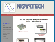 Tablet Screenshot of novatechsales.com